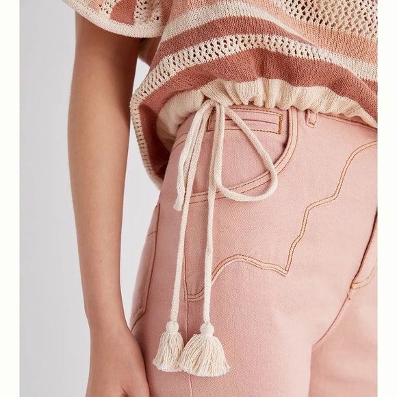 Anthropologie Striped Side-Tie Poncho - Picture 4 of 8